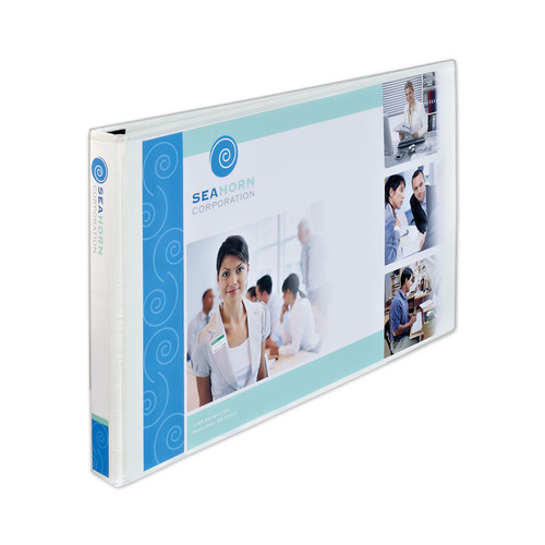 Heavy-Duty View Binders, 3 Rings, 1.5" Capacity, 11 x 17, White [SKU: AVE72125]