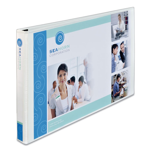 Heavy-Duty View Binders, 3 Rings, 3" Capacity, 11 x 17, White [SKU: AVE72127]
