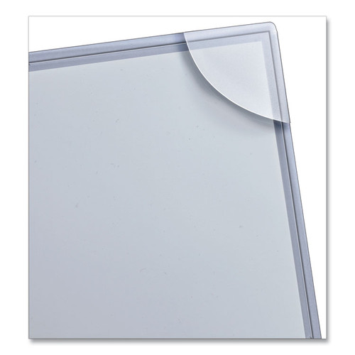 Three-Hole Punched Corner Lock Plastic Sleeves, 9.5 x 11.75, Clear, 4/Pack [SKU: AVE72269]