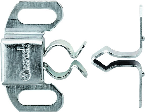 Amerock BP34712G Friction Catch, 1-5/16 in L x 1-3/16 in W Catches, Steel, Zinc [SKU: ORG6273148]