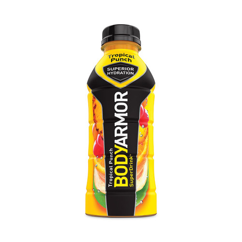 SuperDrink Sports Drink, Tropical Punch, 16 oz Bottle, 12/Pack [SKU: BDA10000814]