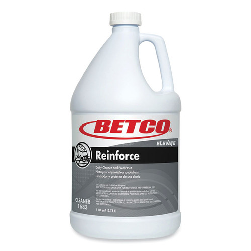 Reinforce Floor Cleaner and Protectant, Lemon Scent, 1 gal Bottle, 4/Carton [SKU: BET16830400]