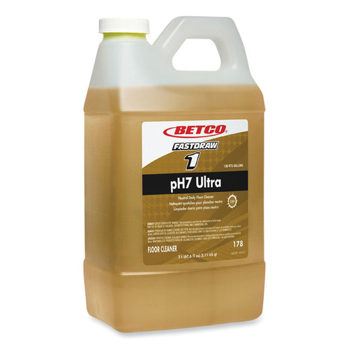 pH7 Ultra Neutral Cleaner, Lemon Scent, 2 L Bottle, 4/Carton [SKU: BET1784700]