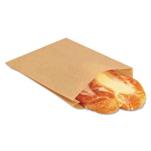 EcoCraft Grease-Resistant Sandwich Bags, 6.5" x 8", Natural, 2,000/Carton [SKU: BGC300100]
