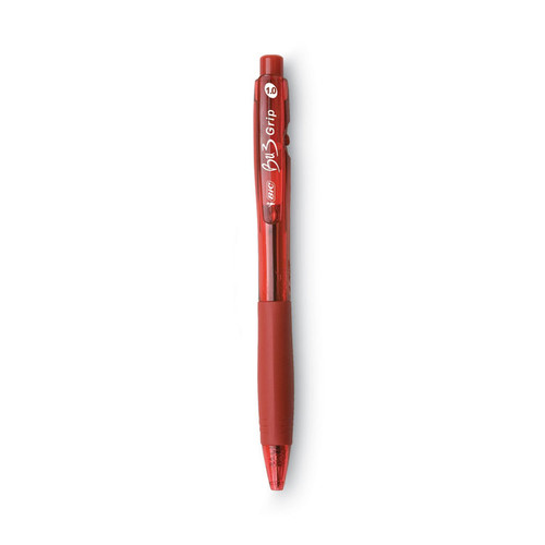 BU3 Ballpoint Pen, Retractable, Bold 1 mm, Red Ink, Red Barrel, Dozen [SKU: BICBU311RD]