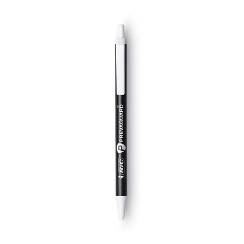 PrevaGuard Ballpoint Pen, Retractable, Medium 1 mm, Black Ink, Black Barrel [SKU: BICCSA11BK]