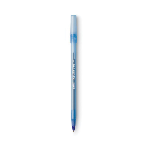 Round Stic Xtra Life Ballpoint Pen Xtra-Value Pack, Stick, Medium 1.2 mm, Blue Ink, Gray Barrel, 240/Carton [SKU: BICGSM240BE]