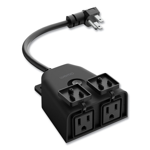 WiFi Smart Outdoor Plug, 3.7 x 1.67 x 3.63 [SKU: BLKWSP090]