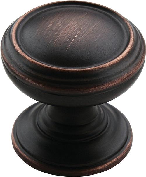 Amerock BP55342ORB Cabinet Knob, 1-1/4 in Projection, Zinc, Oil-Rubbed Bronze [SKU: ORG9092099]
