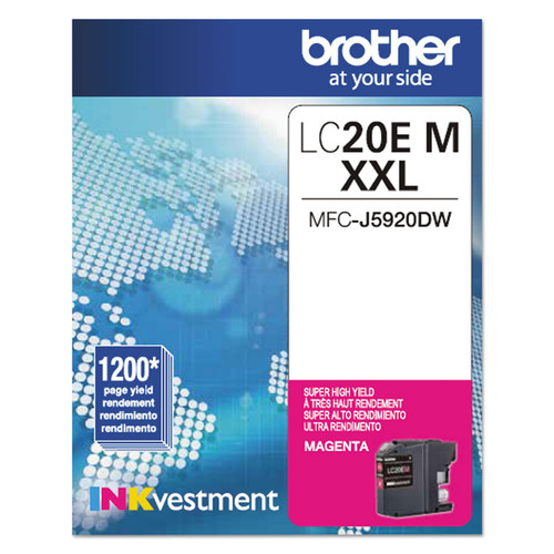 LC20EM INKvestment Super High-Yield Ink, 1,200 Page-Yield, Magenta [SKU: BRTLC20EM]