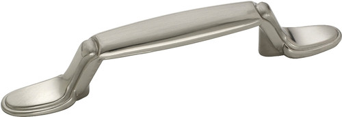 Amerock 1887668 Cabinet Pull, 5-1/6 in L Handle, 1 in H Handle, 15/16 in Projection, Zinc, Satin Nickel [SKU: ORG7133820]