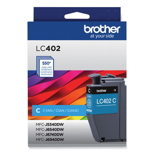 LC402CS Ink, 550 Page-Yield, Cyan [SKU: BRTLC402CS]