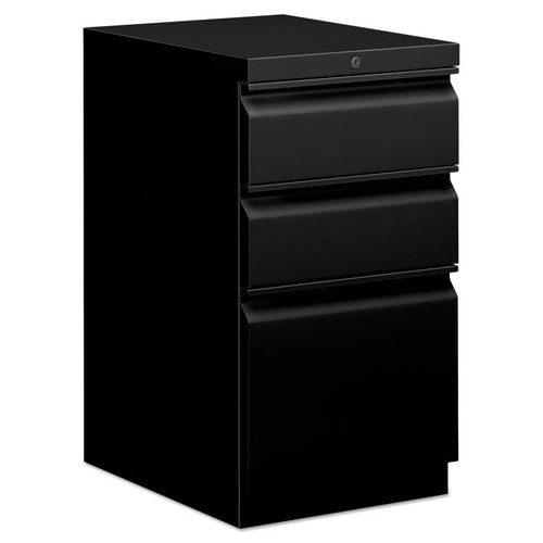 Mobile Pedestals, Left or Right, 3-Drawers: Box/Box/File, Legal/Letter, Black, 15" x 20" x 28 [SKU: BSXHBMP2BP]