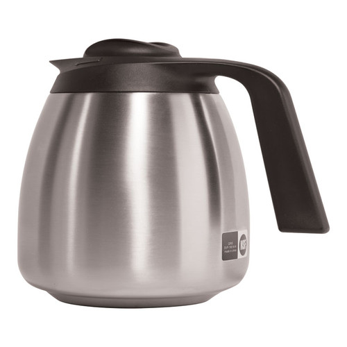 1.9 Liter Thermal Carafe, Stainless Steel/Black [SKU: BUNTHERMBLK]