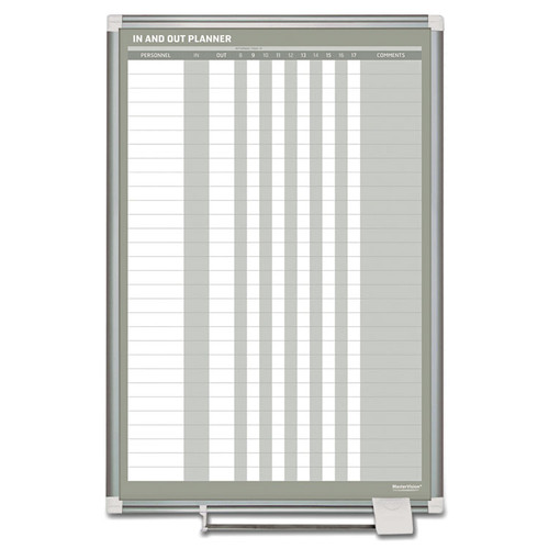 In-Out Magnetic Dry Erase Board, 24x36, Silver Frame [SKU: BVCGA02109830]