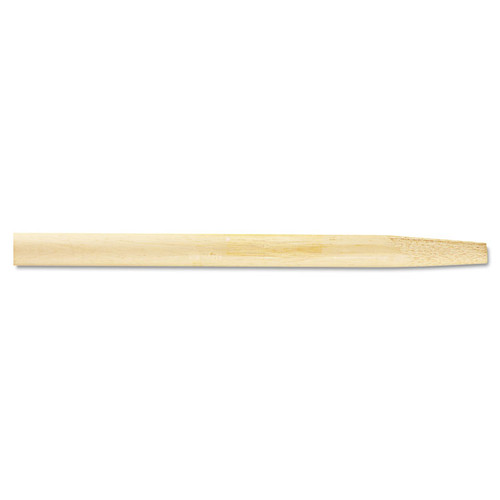 Tapered End Broom Handle, Lacquered Hardwood, 1.13" dia x 54", Natural [SKU: BWK124]