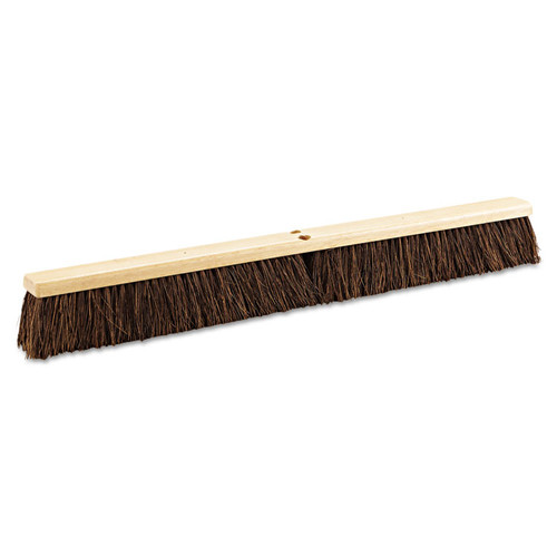 Floor Brush Head, 3.25" Brown Palmyra Fiber Bristles, 36" Brush [SKU: BWK20136]