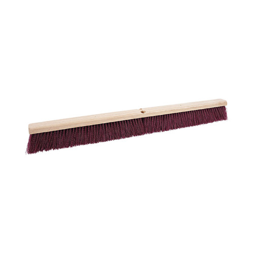 Floor Brush Head, 3.25" Maroon Stiff Polypropylene Bristles, 36" Brush [SKU: BWK20336]