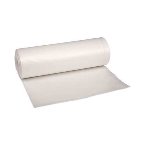 Low-Density Waste Can Liners, 33 gal, 0.6 mil, 33 x 39, White, 25 Bags/Roll, 6 Rolls/Carton [SKU: BWK512]