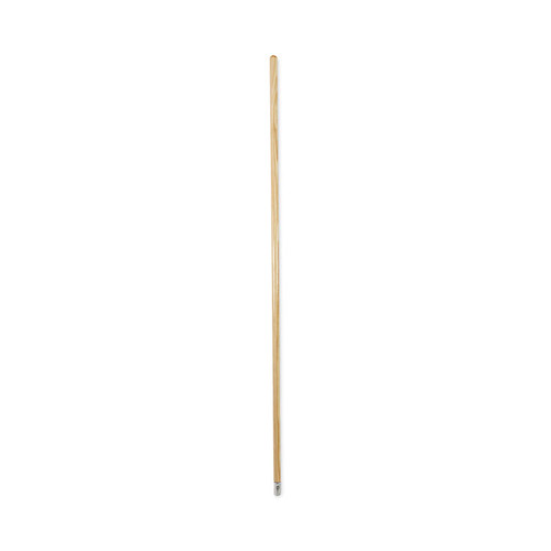 Lie-Flat Screw-In Mop Handle, Lacquered Wood, 1.13" dia x 60", Natural [SKU: BWK834]