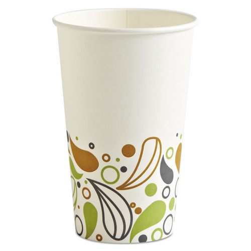 Deerfield Printed Paper Hot Cups, 16 oz, 50 Cups/Sleeve, 20 Sleeves/Carton [SKU: BWKDEER16HCUP]
