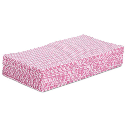 Foodservice Wipers, 12 x 21, Pink/White, 200/Carton [SKU: BWKN8140]
