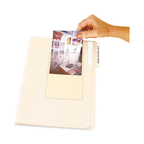 Peel and Stick Photo Holders, 4.38 x 6.5, Clear, 10/Pack [SKU: CLI70346]