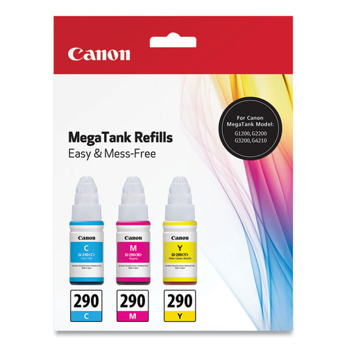 1596C005 (GI-290) Ink, Cyan/Magenta/Yellow, 3/Pack [SKU: CNM1596C005]