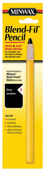 Minwax Blend-Fil 110096666 Wood Filler Pencil, Solid, Ebony/Jacobean, #9 [SKU: ORG6543318]