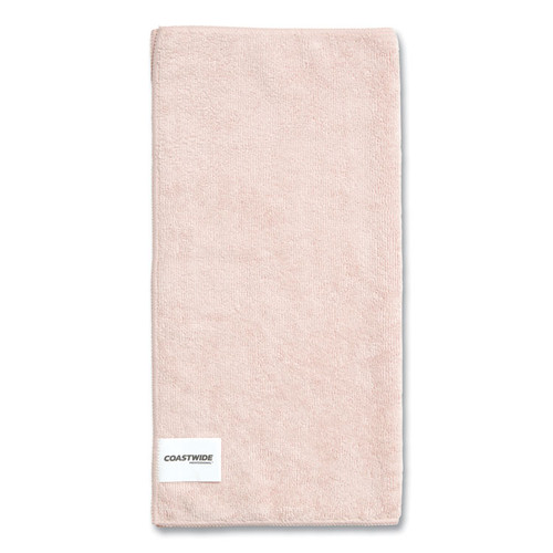 Microfiber Wipers, 15.75 x 15.75, Pink, 12/Pack [SKU: CWZ24398916]
