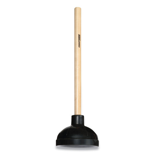 Toilet Plunger, 20" Wood Handle, Black [SKU: CWZ24418465]