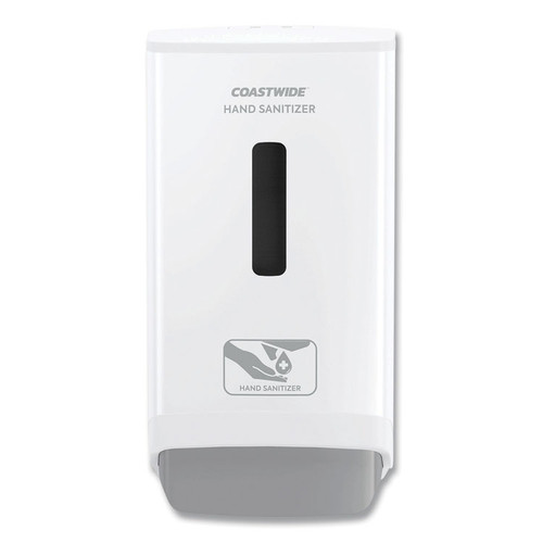 J-Series Wall-Mounted Manual Hand Sanitizer Dispenser, 1,200 mL, 6.12 x 4.11 x 11.5, White [SKU: CWZJMHW]