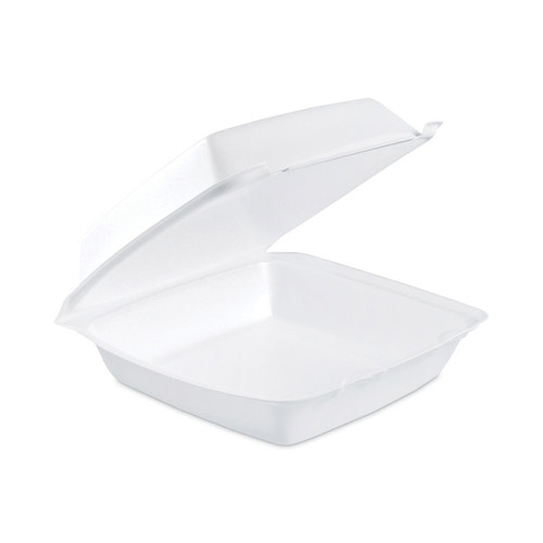 Insulated Foam Hinged Lid Containers, 1-Compartment, 7.9 x 8.4 x 3.3, White, 200/Pack, 2 Packs/Carton [SKU: DCC85HT1]