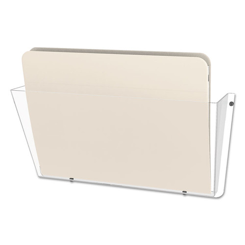 Unbreakable DocuPocket Wall File, Letter Size, 14.5" x 3" x 6.5", Clear [SKU: DEF63201]