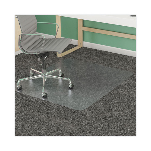 SuperMat Frequent Use Chair Mat, Med Pile Carpet, Flat, 45 x 53, Rectangular, Clear [SKU: DEFCM14242]