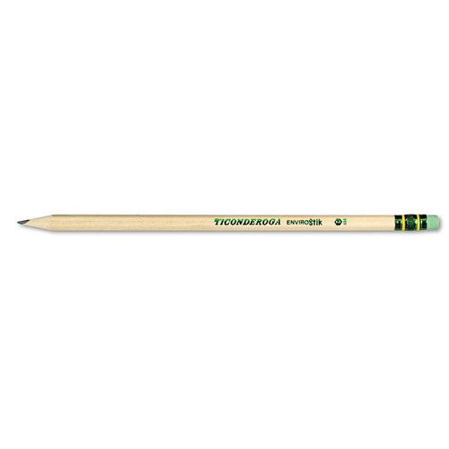 EnviroStiks Pencil, HB (#2), Black Lead, Natural Woodgrain Barrel, Dozen [SKU: DIX96212]