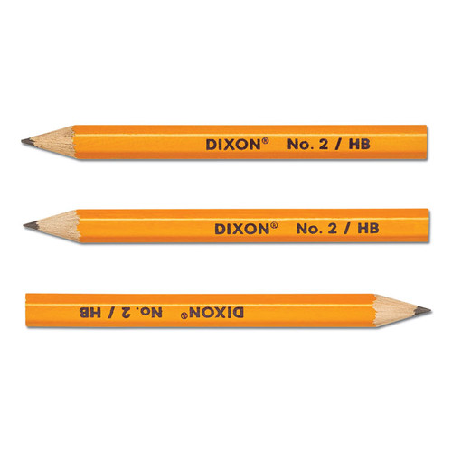 Golf Wooden Pencils, 0.7 mm, HB (#2), Black Lead, Yellow Barrel, 144/Box [SKU: DIXX14998X]