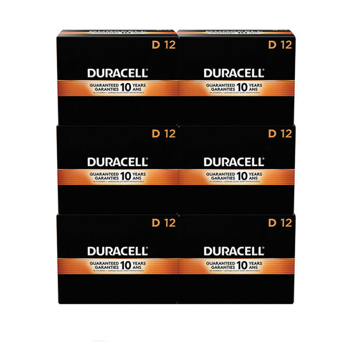 CopperTop Alkaline D Batteries, 72/Carton [SKU: DURMN1300BKD]