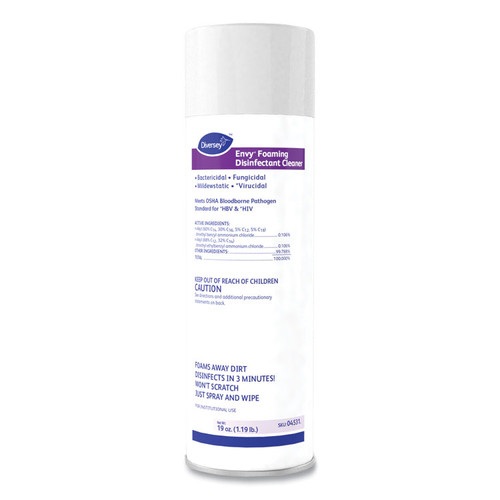 Envy Foaming Disinfectant Cleaner, Lavender Scent, 19 oz Aerosol Spray [SKU: DVO04531EA]