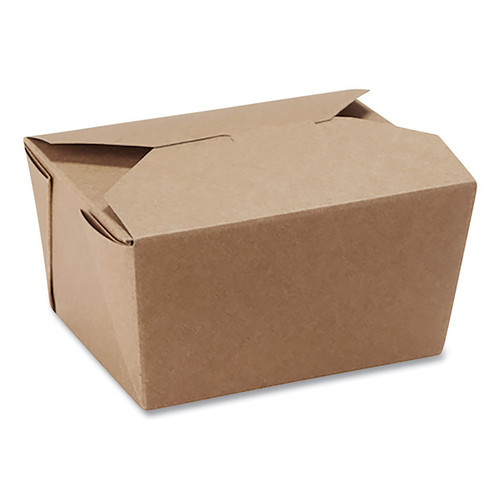 Reclosable One-Piece Natural-Paperboard Take-Out Box, 4.5 x 5 x 2.5, Brown, Paper, 450/Carton [SKU: DXE1TOC]