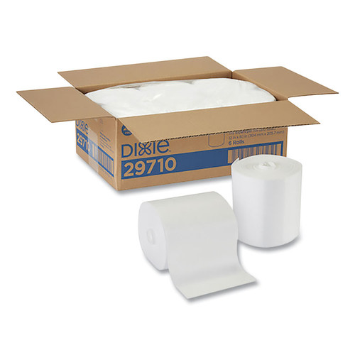 Foodservice Surface System Quat-Compatible Disposable Wipe Refill, 1-Ply, 8.1 x 12, White, 135 Sheets/Roll, 6 Rolls/Carton [SKU: DXE29710]