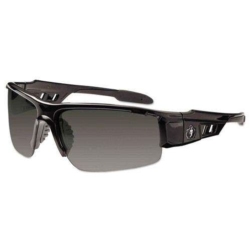 Skullerz Dagr Safety Glasses, Black Frame/Smoke Lens, Nylon/Polycarb [SKU: EGO52030]