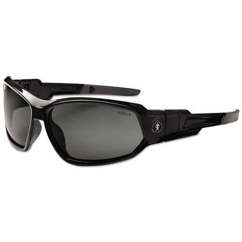 Skullerz Loki Safety Glasses/Goggles, Black Frame/Smoke Lens, Nylon/Polycarb [SKU: EGO56030]