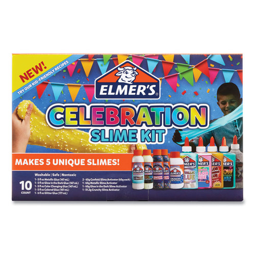Slime Celebration Kit, 36.97 oz, Assorted Colors [SKU: EPI2091060]