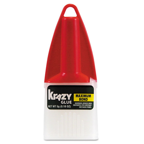 Maximum Bond Krazy Glue, 0.18 oz, Dries Clear [SKU: EPIKG48348CO]
