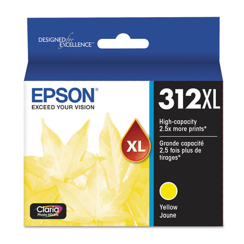 T312XL420-S (312XL) Claria High-Yield Ink, 830 Page-Yield, Yellow [SKU: EPST312XL420S]
