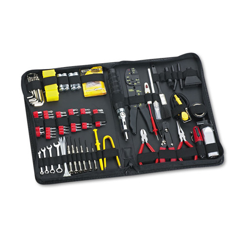 100-Piece Computer Tool Kit in Black Vinyl Zipper Case [SKU: FEL49107]