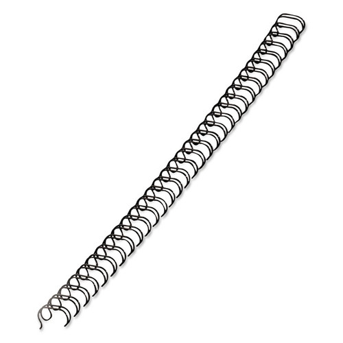 Wire Bindings, 3/8" Diameter, 80 Sheet Capacity, Black, 25/Pack [SKU: FEL52541]