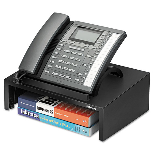 Designer Suites Telephone Stand, 13 x 9.13 x 4.38, Black Pearl [SKU: FEL8038601]