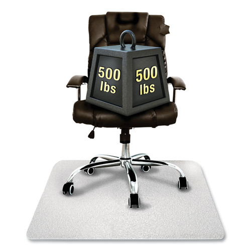 Cleartex MegaMat Heavy-Duty Polycarbonate Mat for Hard Floor/All Carpet, 46 x 60, Clear [SKU: FLRECM121525ER]